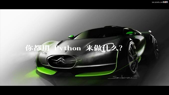 你都用 Python 来做什么？
